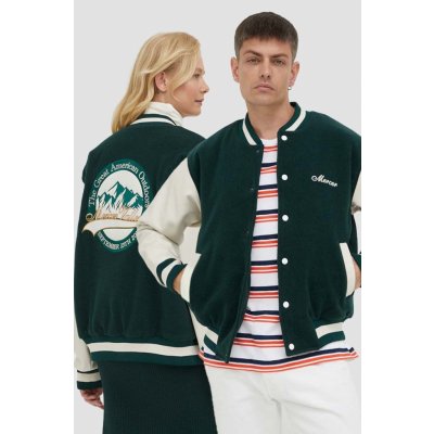 Mercer Amsterdam Bunda bomber The Varsity MEAP233001 Zelená