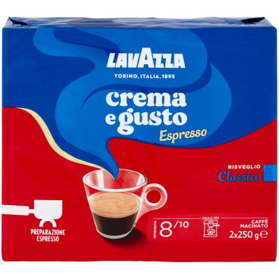 Lavazza crema e gusto mletá káva classico na espresso 2 x 250 g