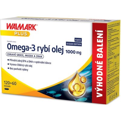 Walmark Omega 3 rybí olej 1000 mg 180 tablet – Zbozi.Blesk.cz