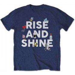 BT21 tričko Rise And Shine Navy blue