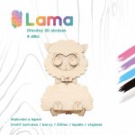WoodBorn Lama Dřevěná 3D omalovánka – Hledejceny.cz