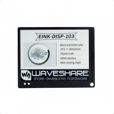 Waveshare 10.3" e-Paper Monitor, HDMI Waveshare