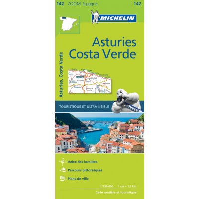 Michelin vydavatelství mapa Asturias, Costa Verde 1:150 t.