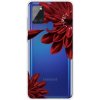 Pouzdro a kryt na mobilní telefon Samsung PROTEMIO 22310 ART Silikonový kryt Samsung Galaxy A21s RED FLOWER