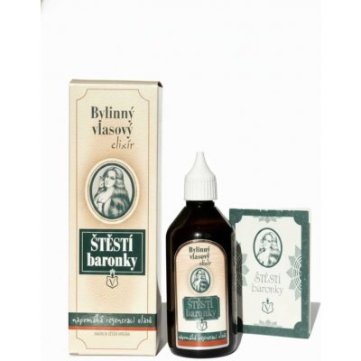 Levandes Štěstí baronky bylinný vlasový elixír - světlé suché 110 ml – Zboží Dáma