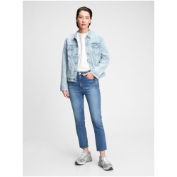 Dámské džíny high rise cigarette jeans with secret smoothing pockets with W modré