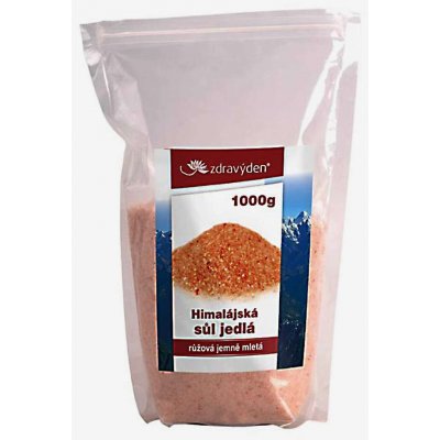 Zdravý den himalájská sůl jedlá růžová 1 kg – Zboží Dáma