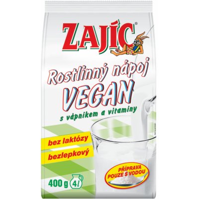 Natural Zajíc rostlinný nápoj Vegan s vápníkem a vitamíny 400 g – Zbozi.Blesk.cz