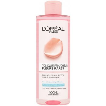 L'Oréal Fleurs Rares Tonique Fraicheur pleťová voda s výtažky vzácných květů pro normální až suchou pleť 400 ml