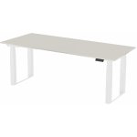 Delso Rockster 200 cm, 75 cm, Bílá, Světle šedá – Zboží Mobilmania