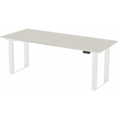 Delso Rockster 200 cm, 75 cm, Bílá, Světle šedá – Zboží Mobilmania