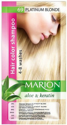 Marion Hair Color Shampoo 69 Platinum Blonde barevný tónovací šampon platinová blond 40 ml