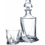 Crystalite Bohemia Whisky set Quadro (1 karafa + 6 sklenic) – Hledejceny.cz