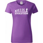 Evolution skialpy bílý tisk Dámské tričko Basic – Sleviste.cz