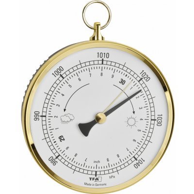 29.4025.32 TFA Analogový barometr s mosazným kroužkem – Zboží Mobilmania