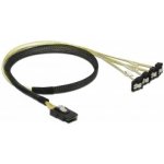 Delock Kabel Mini SAS SFF-8087 > 4 x SATA 7 pin samice 90° pravoúhlý 0,5 m – Zboží Mobilmania