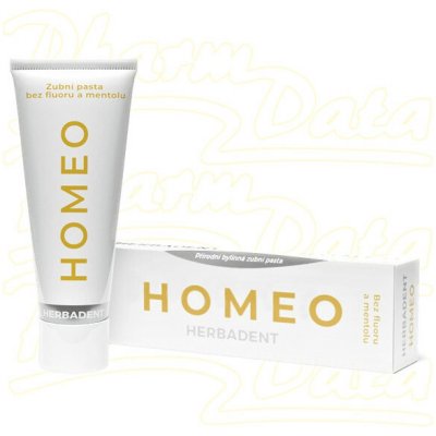 Herbadent s ženšenem Homeo bez fluoru a mentolu 75 g – Zboží Dáma