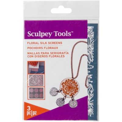 Sculpey sada na sítotiskovou techniku Floral - 1 sada – Hledejceny.cz