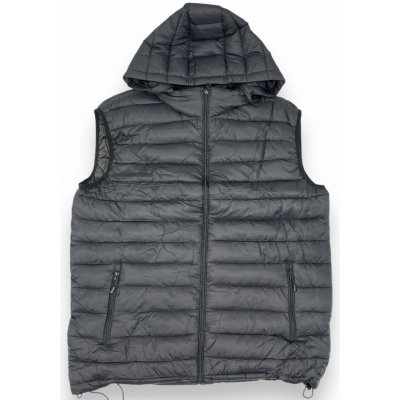 Emt pánská zateplená prošívaná nadměrná vesta černá – Sleviste.cz