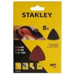 Stanley Brusné papíry pro oscilační brusku Delta 1x P60, 2x P80, 2x P120, Black & Decker - ST-STA31492-XJ – Zboží Dáma