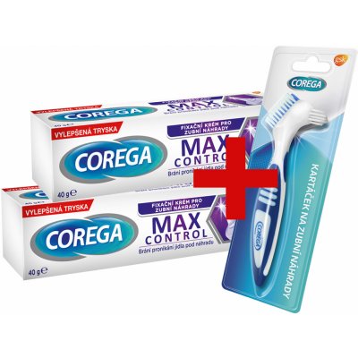 Corega Power max upevnění + utěsnění fixační krém 2 x 40 g – Hledejceny.cz