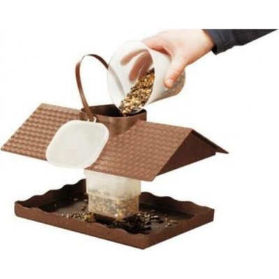 Kubala Krmítko pro ptáky 31 x 21 x 18 cm dřevo plast – Zboží Mobilmania