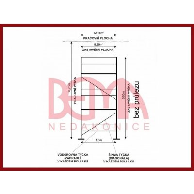 Comipont Kostka lešení 12,15 m² – Zbozi.Blesk.cz