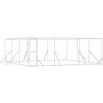 vidaXL Venkovní psí kotec stříbrný 600 x 600 x 200 cm – Sleviste.cz