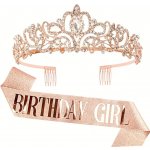 ptakoviny.cz Sada Happy Birthday Girl šerpa + korunka – Sleviste.cz