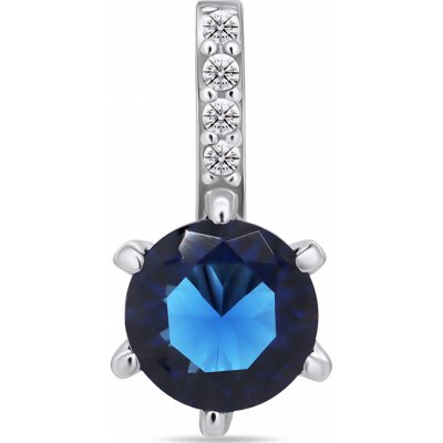 Brilio Silver Okouzlující stříbrný přívěsek se zirkony PT60WB – Zboží Dáma