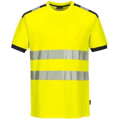 Portwest PW3 T1811 Tričko HiVis krátký rukáv reflexní žlutá/šedá L – HobbyKompas.cz
