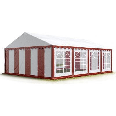 Pártystany Jičín Párty stan 5x8m PVC Standard Červeno-bílá – Sleviste.cz