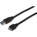 Digitus AK-300117-003-S USB 3.0 kabel, USB A - Micro USB B, M / M, 0,25 m,UL, bl