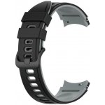 ESES - Silikonový řemínek pro Samsung Galaxy Watch 4 a Watch 5 - Černo šedý, 20 mm 1530002441 – Zbozi.Blesk.cz