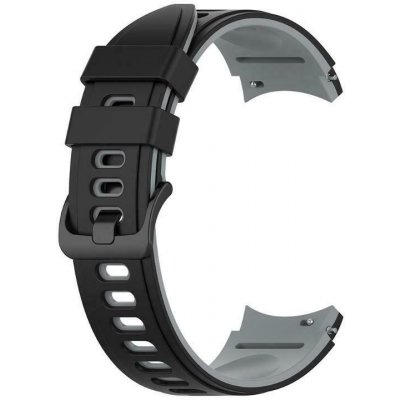 ESES - Silikonový řemínek pro Samsung Galaxy Watch 4 a Watch 5 - Černo šedý, 20 mm 1530002441 – Zbozi.Blesk.cz