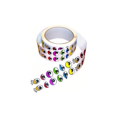 Samolepky oči 2000 ks barevné – Zboží Dáma