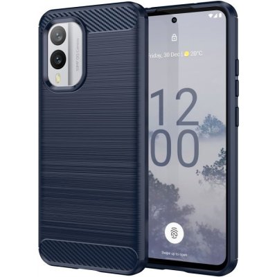 Pouzdro Carbon Nokia X30 modré – Zboží Mobilmania