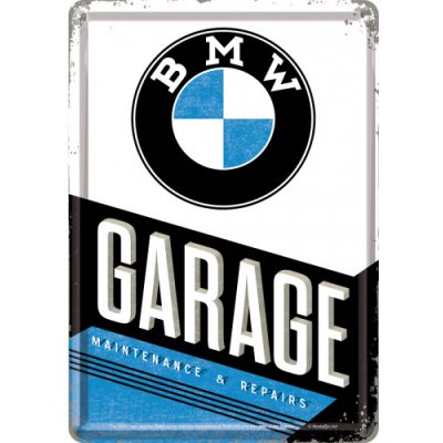 Postershop Plechová pohlednice - BMW Garage – Zboží Dáma