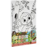 GRAFIX Malování podle čísel pro děti Opička – Sleviste.cz