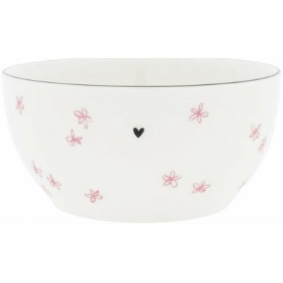 Bastion Collections Keramická miska White Rose Little Flowers 600 ml – Zboží Mobilmania