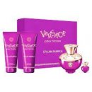 Versace Pour Femme Dylan Purple dámská sada EDP 100 ml + EDP 5 ml + sprchový gel 100 ml + tělové mléko 100 ml