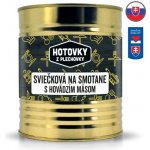 Hotovky z plechovky Svíčková na smetaně s hovězím masem 0,8 kg – Zboží Dáma