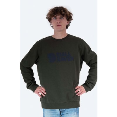 Fjallraven Mikiny Logo Sweater Zelená
