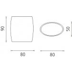 NIMCO AVA Pohárek na kartáčky, bílá (AV 15058-05) – Hledejceny.cz