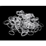 Malé gumičky do vlasů tranparentní / na balení - transparent – Hledejceny.cz