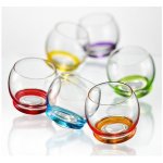 Crystalex Crystal Barevné tančící skleničky CRAZY 390ml 6ks – Sleviste.cz