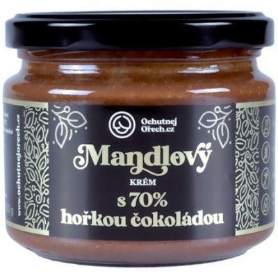 Ochutnej Ořech Mandlové máslo s 70% hořkou čokoládou 300 g – Zboží Dáma