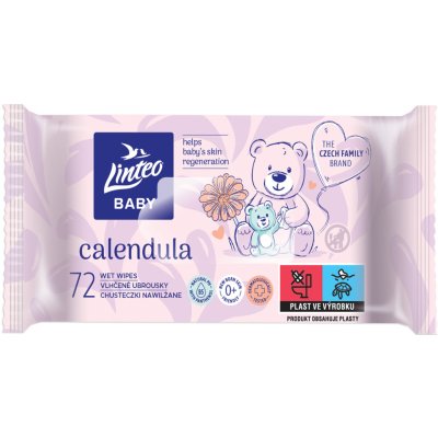 Linteo Baby dětské vlhčené ubrousky Soft/Cream 72 ks – Hledejceny.cz