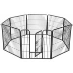 Medora Kovová ohrádka pro pejsky a štěnata 8-dílná 80 x 80 cm – Sleviste.cz