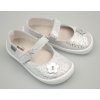 Dětské baleríny a espadrilky Beda balerínky 0001/BA/K shine silver